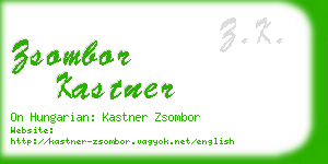 zsombor kastner business card